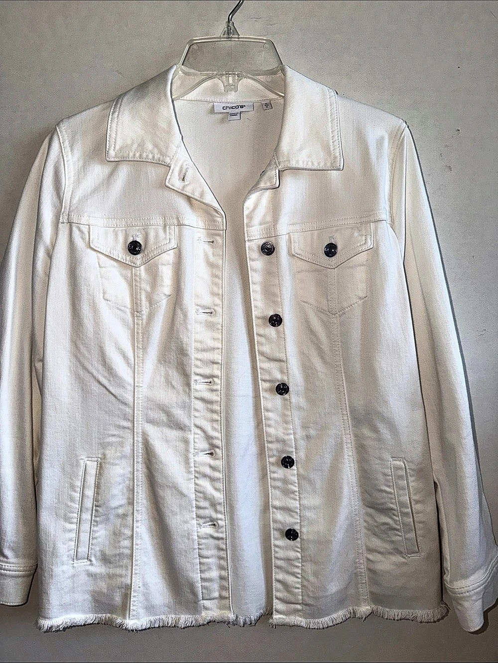 Chico's White Denim Jacket
